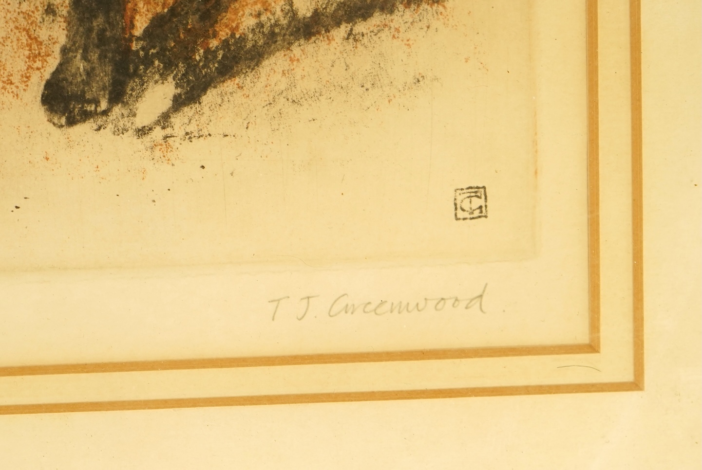 Timothy J. Greenwood (b.1947), Studies of a fox and squirrel, signed in pencil, two limited edition drypoint etchings, 23 x 18cm